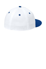 Sport-Tek Hats Mens Impact Mesh Stretch-Tek Hat - White/True Royal Blue/White - Coming Soon