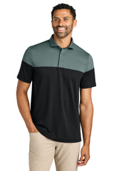 TravisMathew Mens Onward Colorblock Short Sleeve Polo Shirt - Balsam Green/Black - Coming Soon