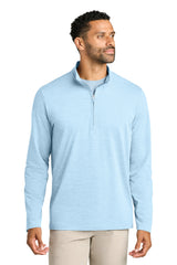 TravisMathew Mens Onward 1/4 Zip Sweatshirt - Heather Airy Blue - Coming Soon