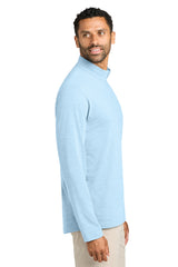 TravisMathew Mens Onward 1/4 Zip Sweatshirt - Heather Airy Blue - Coming Soon