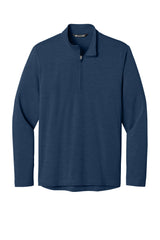 TravisMathew Mens Onward 1/4 Zip Sweatshirt - Heather Navy Blue - Coming Soon