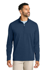 TravisMathew Mens Onward 1/4 Zip Sweatshirt - Heather Navy Blue - Coming Soon