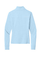 TravisMathew Womens Onward 1/4 Zip Sweatshirt w/ Pockets - Heather Airy Blue - Coming Soon