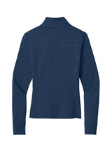 TravisMathew Womens Onward 1/4 Zip Sweatshirt w/ Pockets - Heather Navy Blue - Coming Soon