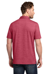 TravisMathew Mens Crestview Short Sleeve Polo Shirt - Heather Scooter Red - Coming Soon