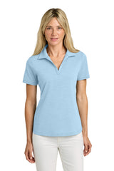 TravisMathew Womens Onward Short Sleeve Polo Shirt - Heather Airy Blue - Coming Soon