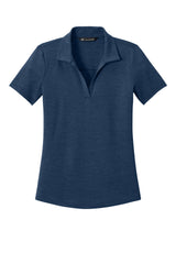 TravisMathew Womens Onward Short Sleeve Polo Shirt - Heather Navy Blue - Coming Soon