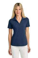 TravisMathew Womens Onward Short Sleeve Polo Shirt - Heather Navy Blue - Coming Soon