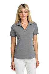 TravisMathew Womens Onward Short Sleeve Polo Shirt - Heather Quiet Shade Grey - Coming Soon