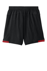 Sport-Tek Youth Club Shorts - Black/Deep Red - Coming Soon