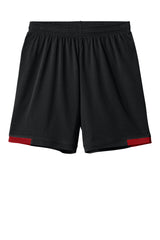 Sport-Tek Youth Club Shorts - Black/Deep Red - Coming Soon