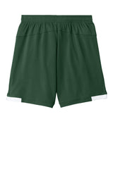 Sport-Tek Youth Club Shorts - Forest Green/White - Coming Soon