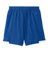 Sport-Tek Youth Club Shorts - True Royal Blue/White - Coming Soon