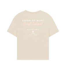 Womens Graphic Tees- Surf School Graphic Oversized T-shirt