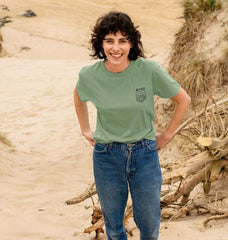 Women's Graphic Tees- Camper Badge T-shirt