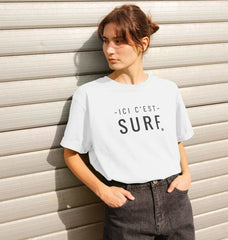 Womens Graphic tees- Ici C'est Surf T-shirt