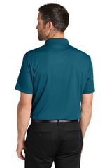 Port Authority Mens Plaited Pique Short Sleeve Polo Shirt - Moroccan Blue - Coming Soon