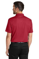 Port Authority Mens Plaited Pique Short Sleeve Polo Shirt - Rich Red - Coming Soon