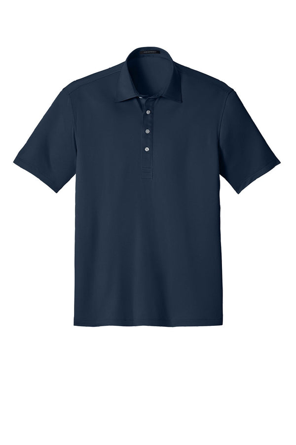 Port Authority Mens Shirt Collar Short Sleeve Polo Shirt - River Navy Blue - Coming Soon