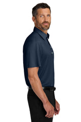 Port Authority Mens Shirt Collar Short Sleeve Polo Shirt - River Navy Blue - Coming Soon
