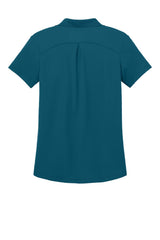 Port Authority Womens Plaited Pique Short Sleeve Polo Shirt - Moroccan Blue - Coming Soon