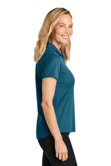 Port Authority Womens Plaited Pique Short Sleeve Polo Shirt - Moroccan Blue - Coming Soon