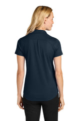Port Authority Womens Plaited Pique Short Sleeve Polo Shirt - Night Navy Blue - Coming Soon
