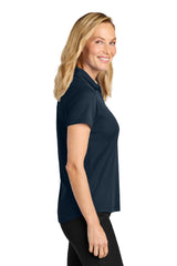 Port Authority Womens Plaited Pique Short Sleeve Polo Shirt - Night Navy Blue - Coming Soon