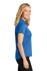 Port Authority Womens Plaited Pique Short Sleeve Polo Shirt - Strong Blue - Coming Soon