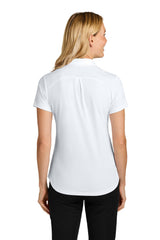 Port Authority Womens Plaited Pique Short Sleeve Polo Shirt - White - Coming Soon