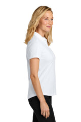 Port Authority Womens Plaited Pique Short Sleeve Polo Shirt - White - Coming Soon