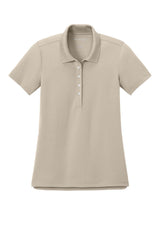 Port Authority Womens Dry Zone Moisture Wicking Short Sleeve Polo Shirt - Sahara Brown - Coming Soon
