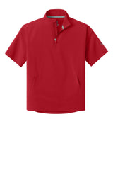 Richardson Youth Barrage Short Sleeve 1/4 Zip Wind Jacket - Red - Coming Soon