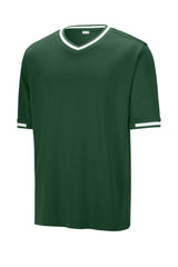 Sport-Tek Mens Tough Mesh V-Neck Baseball Jersey - Forest Green - Coming Soon