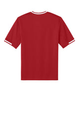 Sport-Tek Mens Tough Mesh V-Neck Baseball Jersey - True Red - Coming Soon
