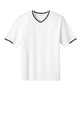 Sport-Tek Mens Tough Mesh V-Neck Baseball Jersey - White - Coming Soon
