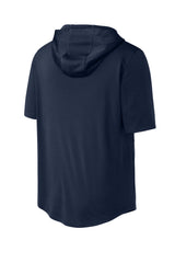 Sport-Tek Mens Club Short Sleeve Hooded T-Shirt Hoodie - True Navy Blue - Coming Soon