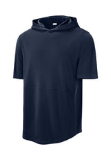Sport-Tek Mens Club Short Sleeve Hooded T-Shirt Hoodie - True Navy Blue - Coming Soon