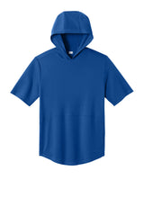 Sport-Tek Mens Club Short Sleeve Hooded T-Shirt Hoodie - True Royal Blue - Coming Soon