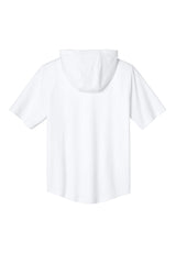 Sport-Tek Mens Club Short Sleeve Hooded T-Shirt Hoodie - White - Coming Soon