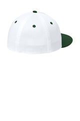 Sport-Tek Hats Mens Impact Mesh Stretch-Tek Hat - White/Forest Green/White - Coming Soon