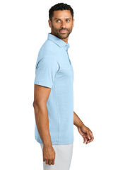TravisMathew Mens Onward Short Sleeve Polo Shirt - Heather Airy Blue - Coming Soon