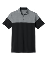 TravisMathew Mens Onward Colorblock Short Sleeve Polo Shirt - Heather Quiet Shade Grey/Black - Coming Soon