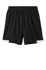 Sport-Tek Youth Club Shorts - Black/White - Coming Soon