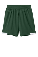 Sport-Tek Youth Club Shorts - Forest Green/White - Coming Soon