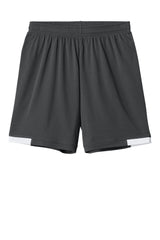 Sport-Tek Youth Club Shorts - Iron Grey/White - Coming Soon