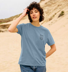 Women's Graphic Tees- Camper Badge T-shirt
